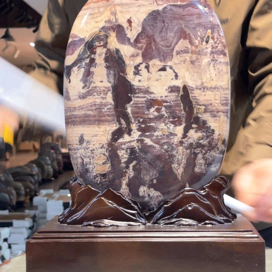 彩石三峡清江画面石25/33/3