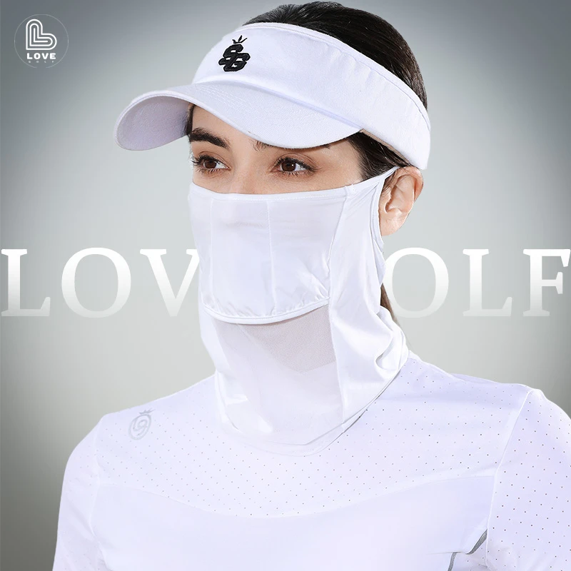 高尔夫Lovegolf面罩女款运动轻薄遮脸防晒冰丝凉透气围脖防紫外线