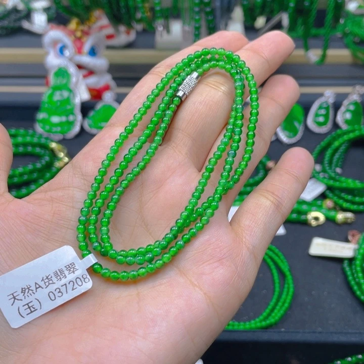 翡翠未镶嵌颈饰项链3