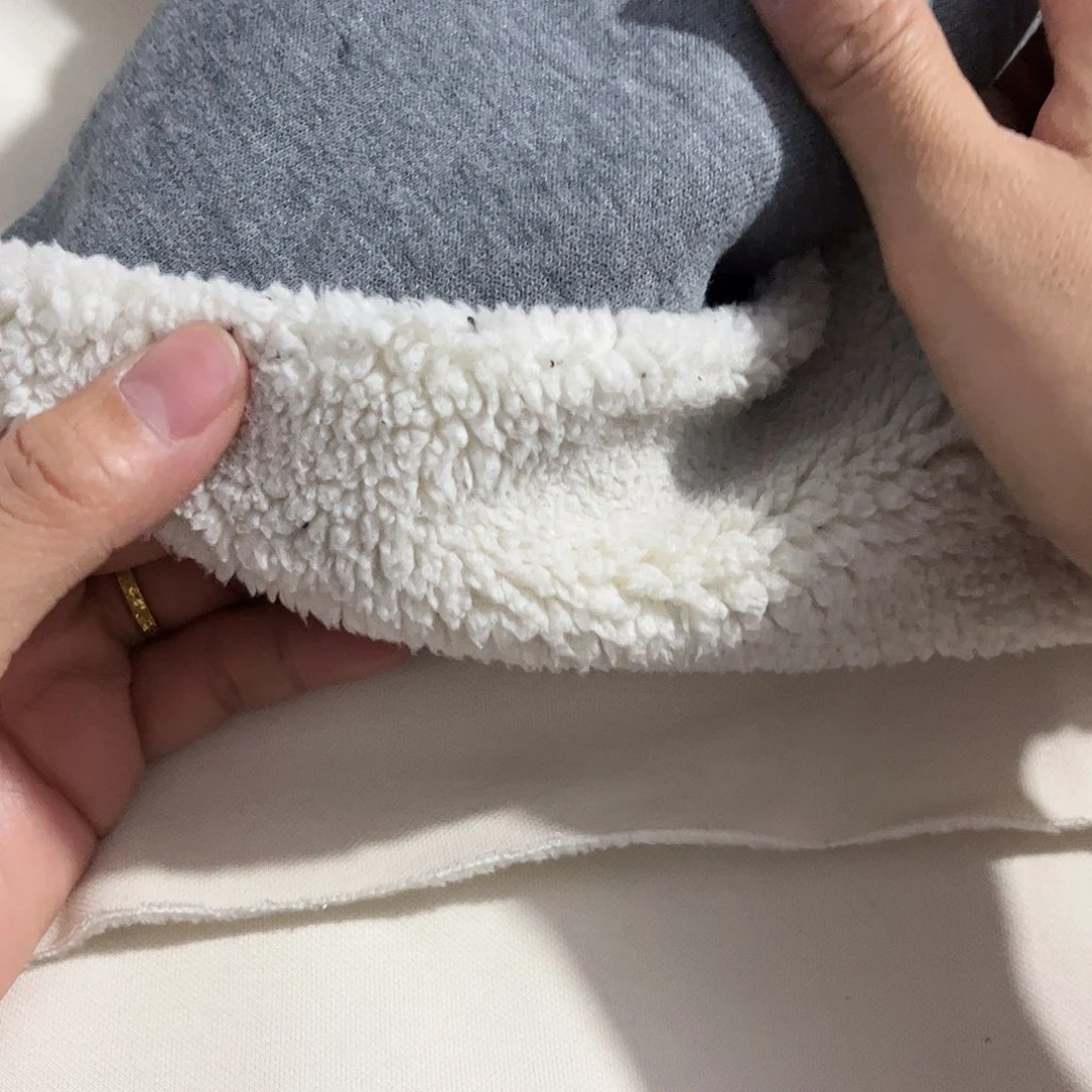 如***果改花灰色羊驼绒2.3米长带螺纹