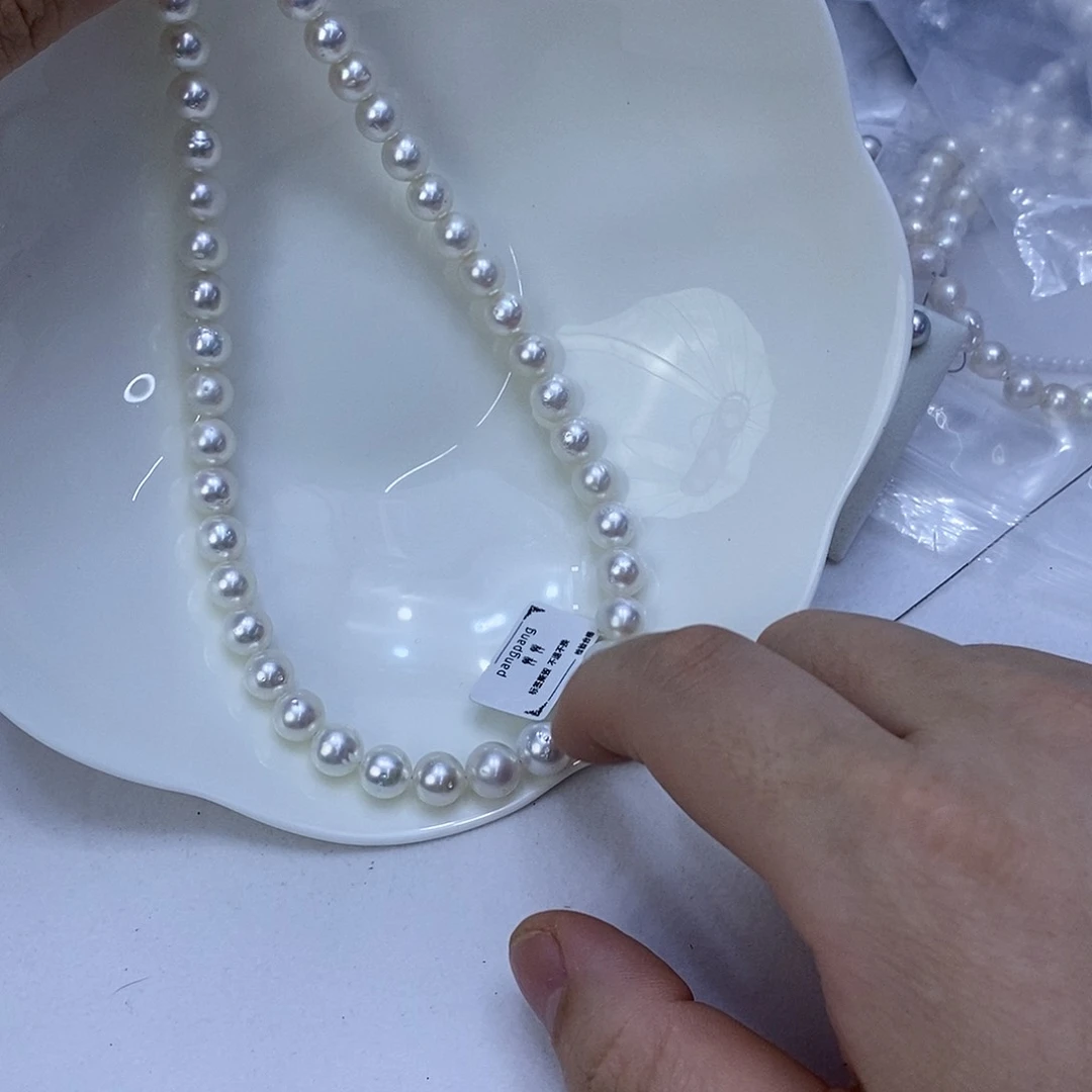 海水珍珠银S925镶嵌颈饰