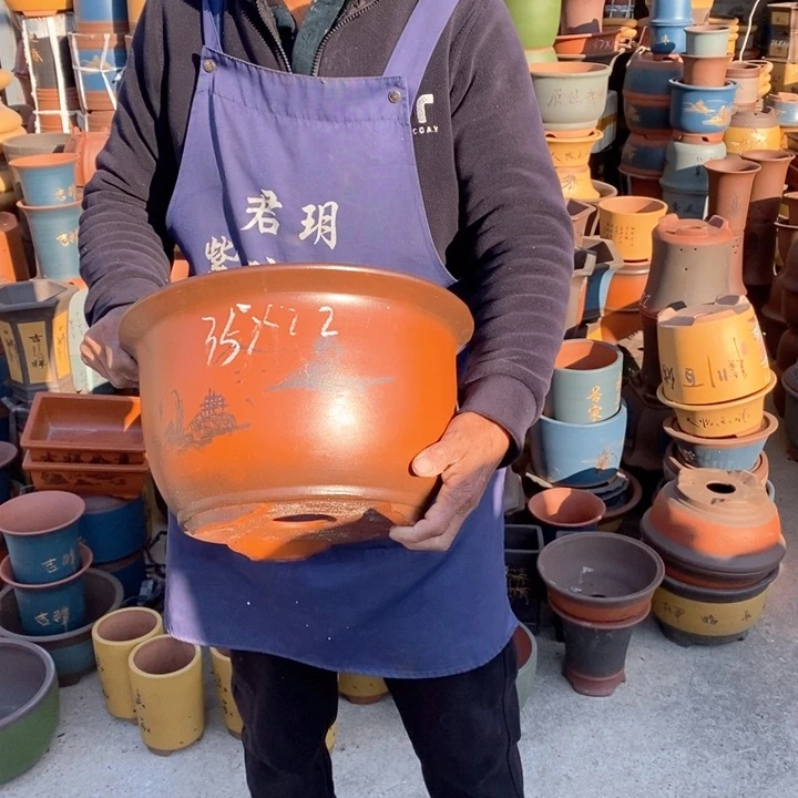 紫砂花盆紫砂花盆