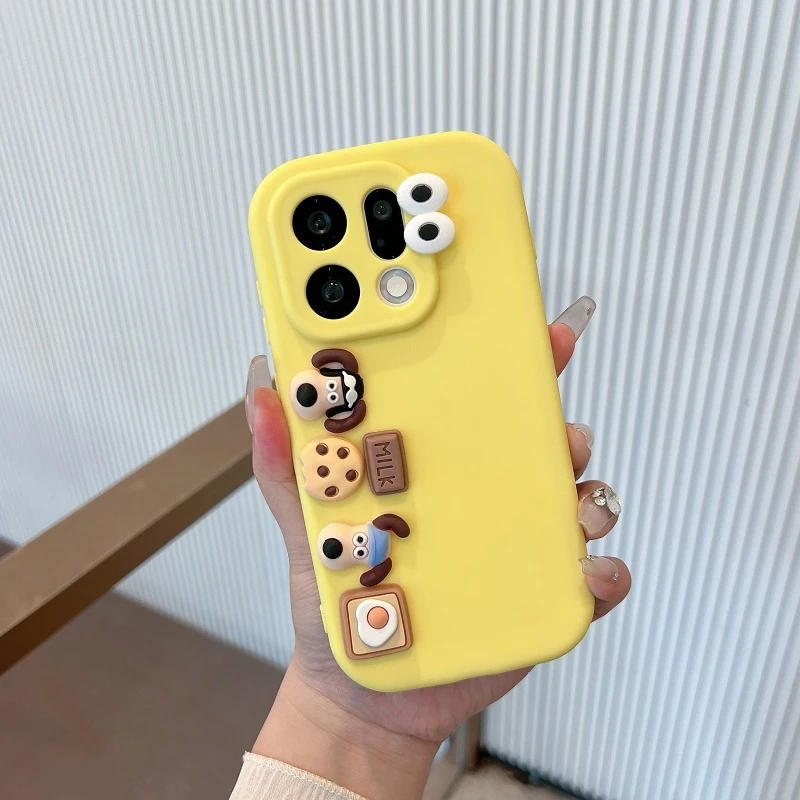 适用于oppofindx9手机壳新款可爱立体卡通小狗创意全包防摔软壳