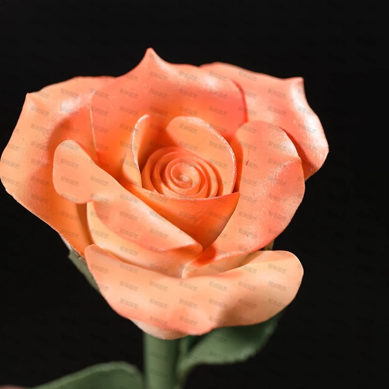 工艺品陶瓷手工花插花枝摆件家居装饰花高档摆件高级感创意仿真花