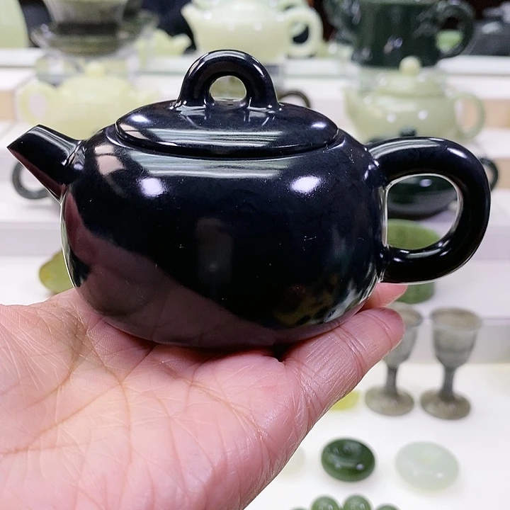 未镶嵌和田玉挂件茶壶170m l