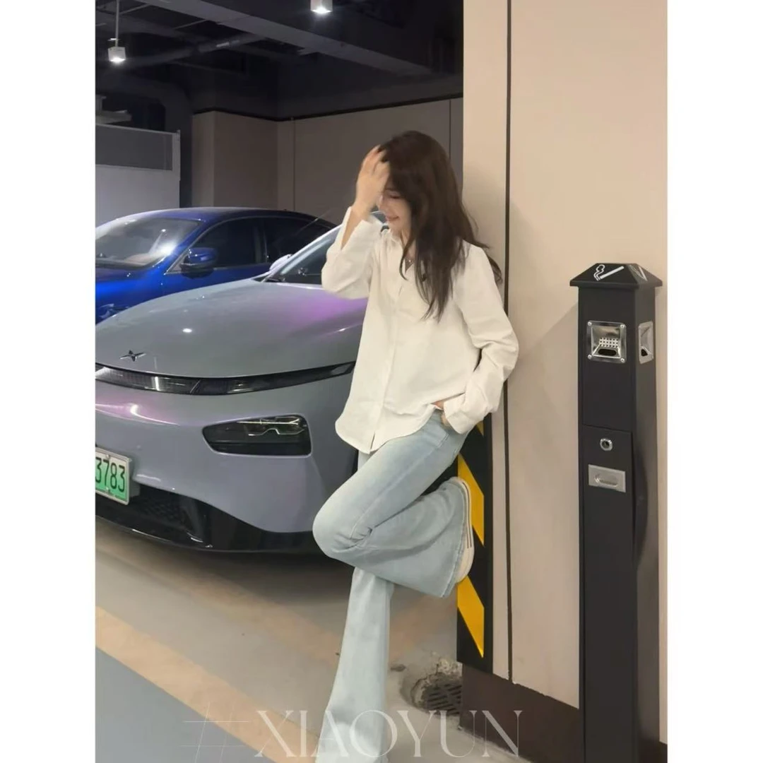 纯白衬衫 小允姐姐2025新款时尚气质高级百搭纯白衬衫