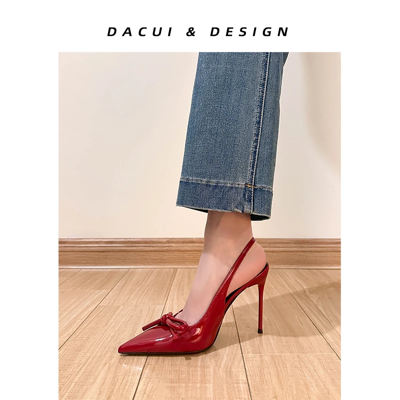 好穿不累脚蝴蝶结春夏包头凉鞋显高显瘦法式性感明星同款百搭鞋子