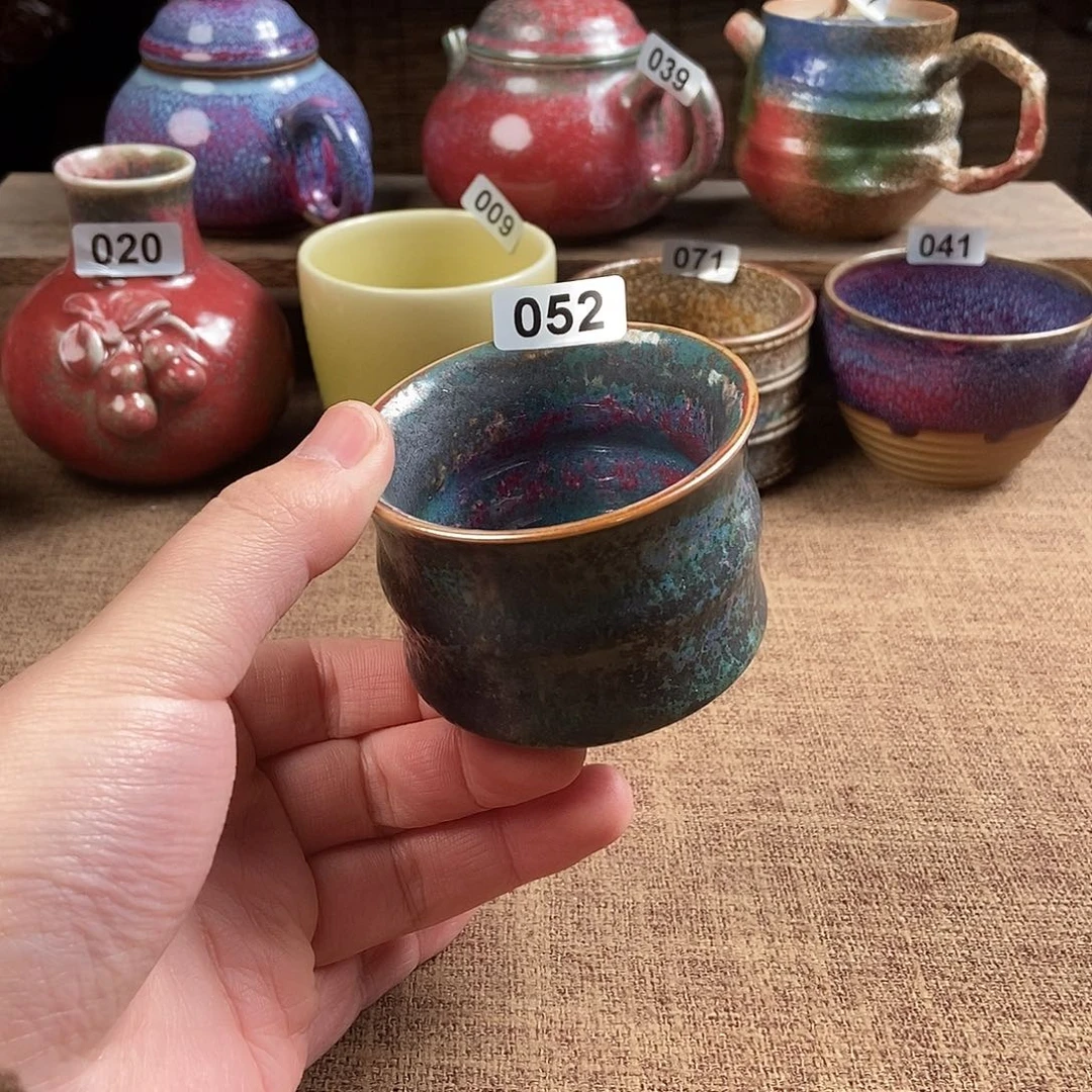 瓷片钧瓷茶壶茶具