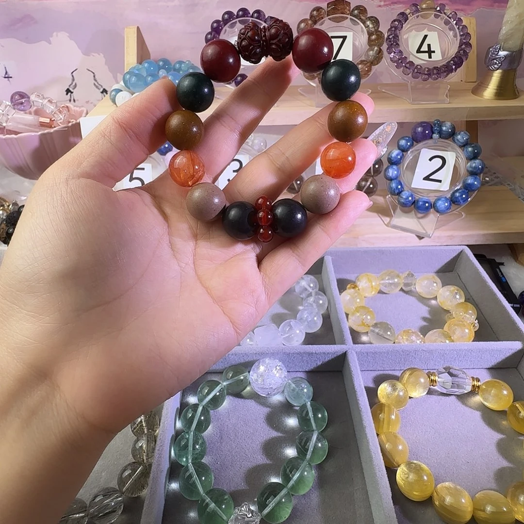 非金属仿水晶合香珠15米