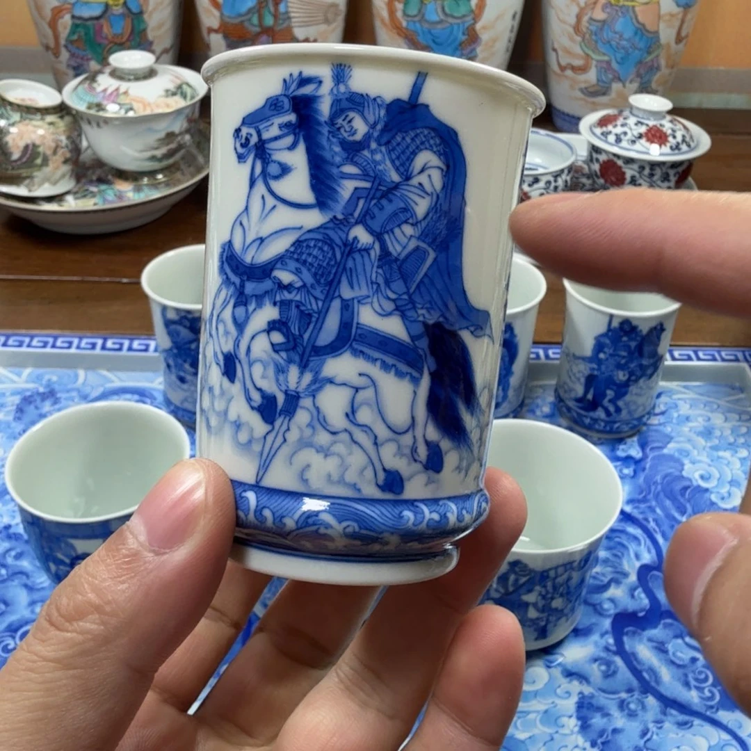 河***7全手工全手绘陶瓷