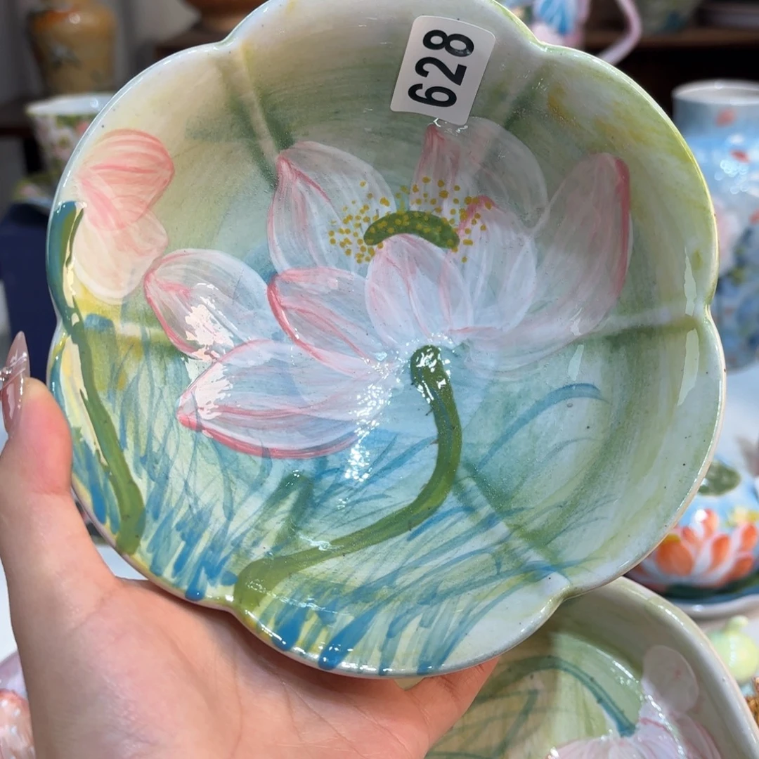 景德镇手绘高温釉下彩陶瓷茶具