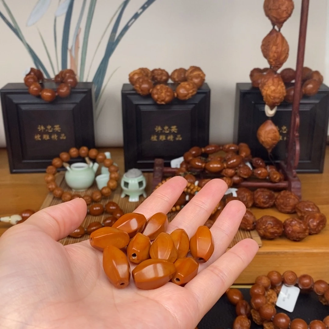 手串橄榄核工作室六棱素珠