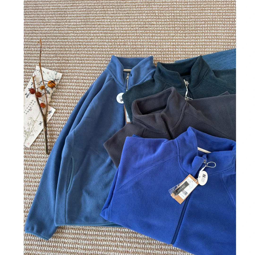 WT204  秋冬新款加厚休闲拉链开衫外套