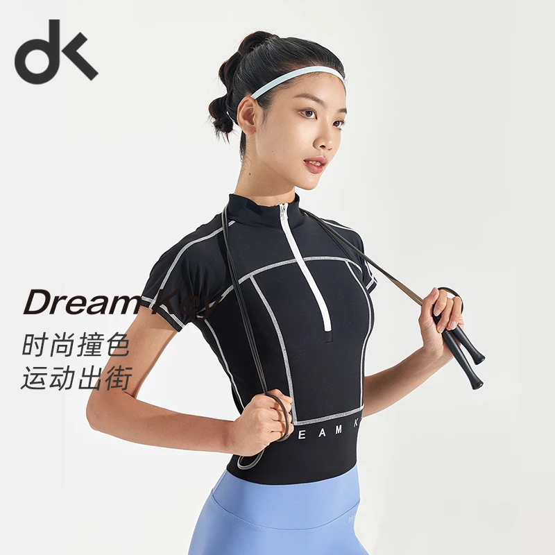 DK运动短袖健身衣跑步运动上衣瑜伽服透气速干衣3003