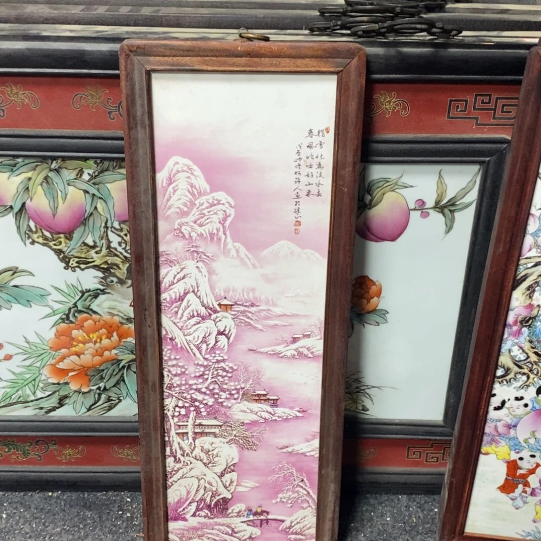 瓷片景德镇瓷板画柴窑烧制
