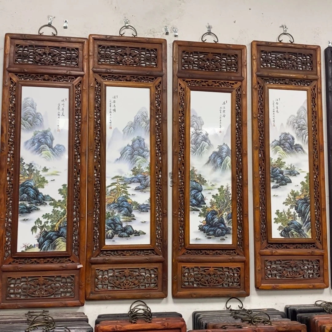 瓷片120*36*4 景德镇瓷板画柴窑烧制