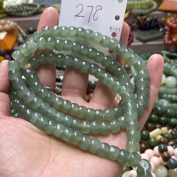 未镶嵌蛇纹石玉手链