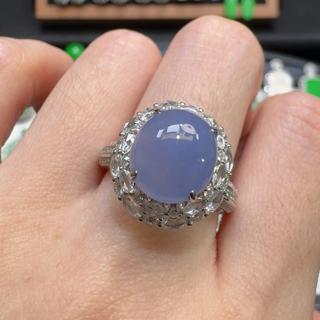 翡翠18K金镶嵌戒指48小时鉴赏期