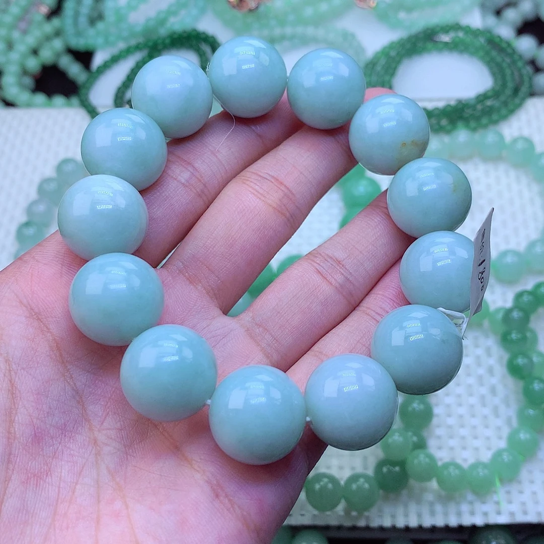 翡翠未镶嵌毛衣链卡18