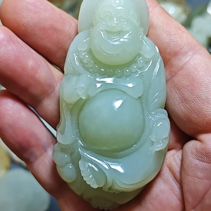 和田玉未镶嵌颈饰开*