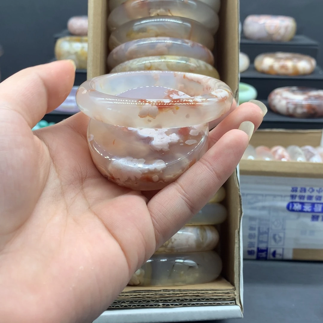 【闪购商品】玛瑙/玉髓戒指未镶嵌糯**子