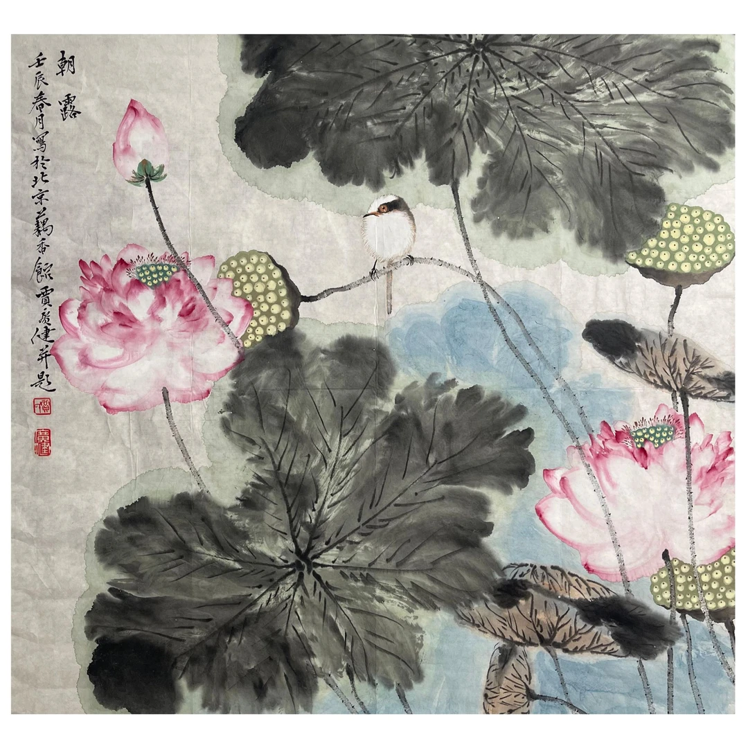 JGJ-1-676 荷花 尺寸68*68c m 纸本软片