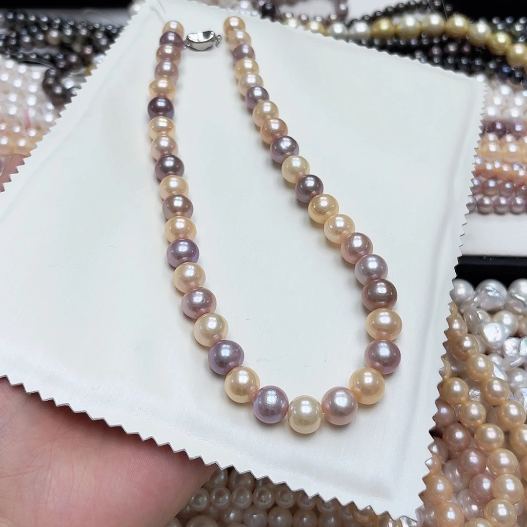 淡水珍珠未镶嵌颈饰9-11内 有核