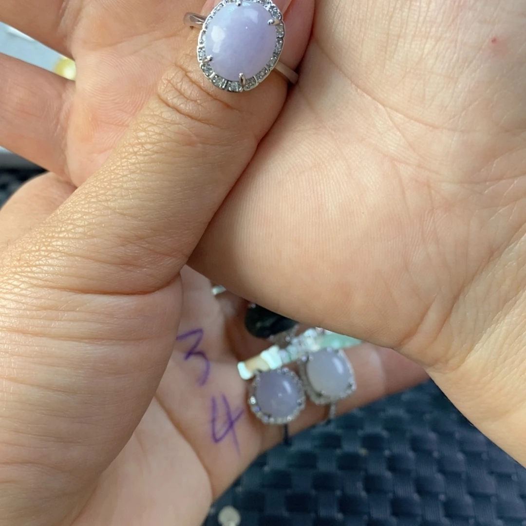 糖***果翡翠未镶嵌戒指缅甸