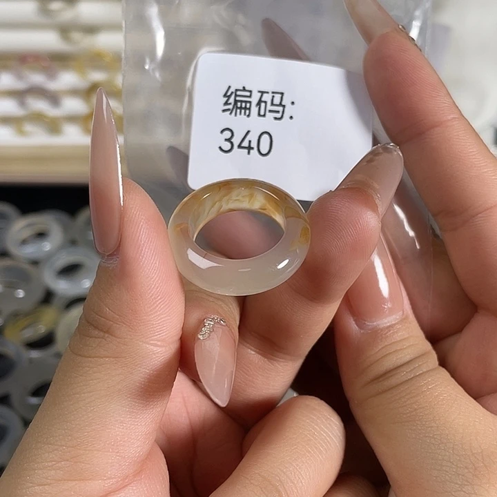 玛瑙/玉髓未镶嵌戒指340港15