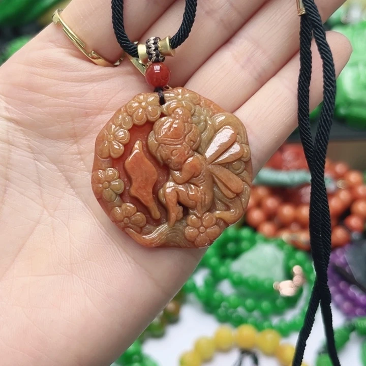 翡翠未镶嵌颈饰项链58