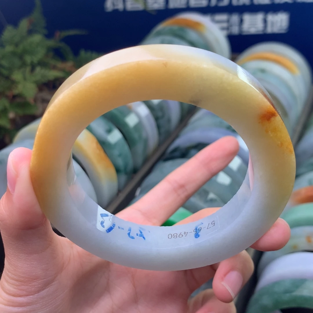 定制翡翠未镶嵌手镯定制不退不换