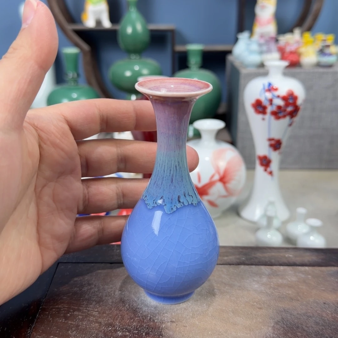 陶瓷手工小花器摆件