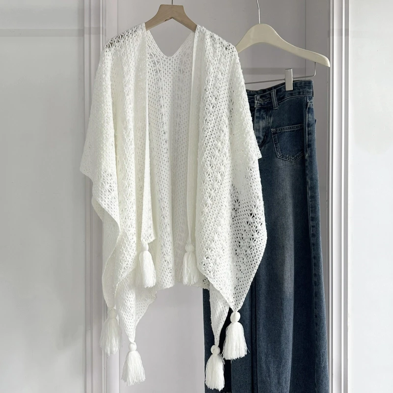 薄款镂空专用外搭搭肩新款围巾洋气民族风旗袍披肩春秋夏天外搭