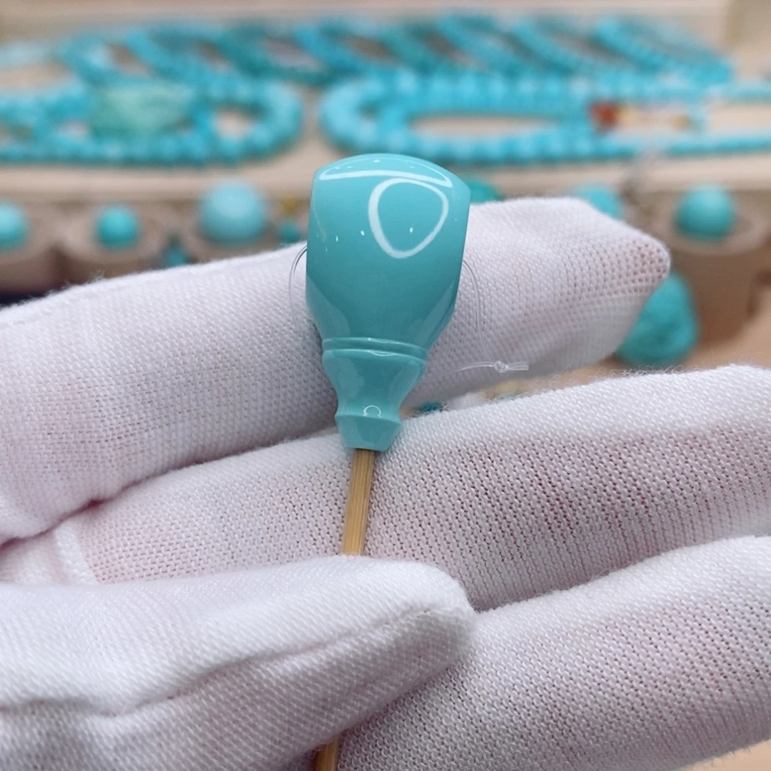 绿松石未镶嵌珠宝奇石13.8mm