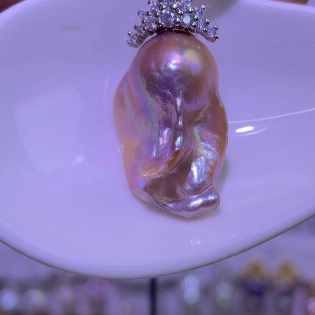 淡水珍珠未镶嵌天然淡水珍珠吊坠