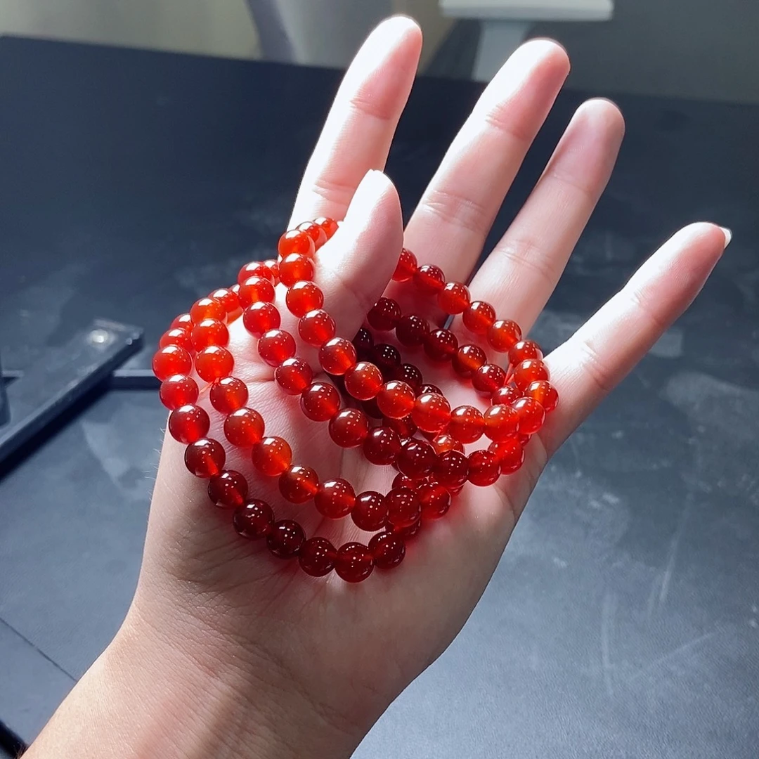 玛瑙/玉髓合金手链天然多样性发一