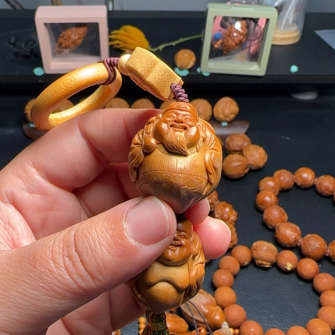 橄榄核手串/手链厚*、和气生财