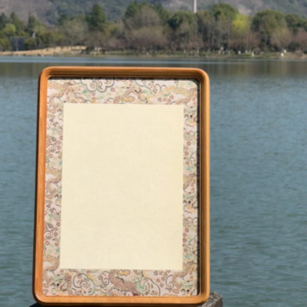 柚木实木摆台 可摆可挂 国画框 字画装裱 家居装饰摆件