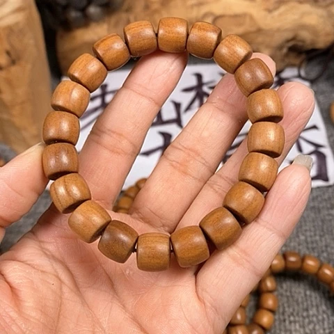 檀香木手串/手链老山檀香10/11直切沉水微瑕疵