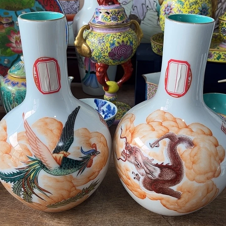 摆件龙凤纹瓷器精品陶瓷