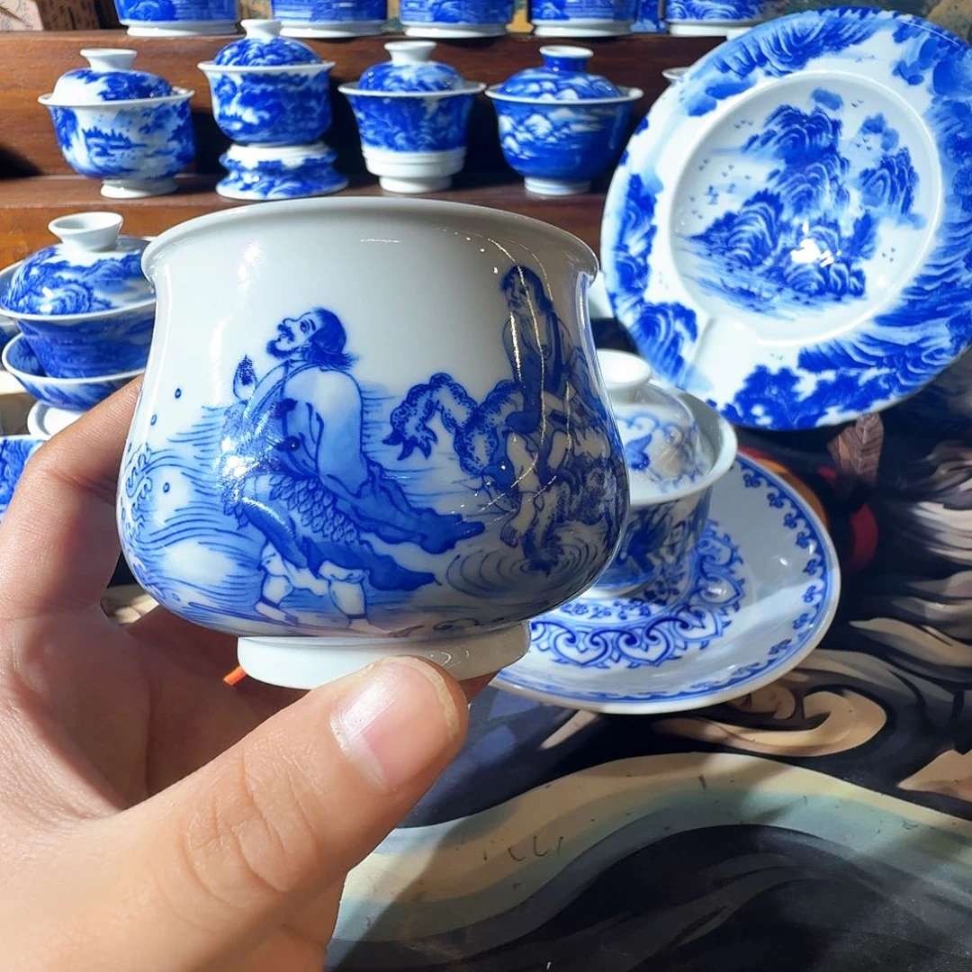 泥塑博*主人杯手工手绘