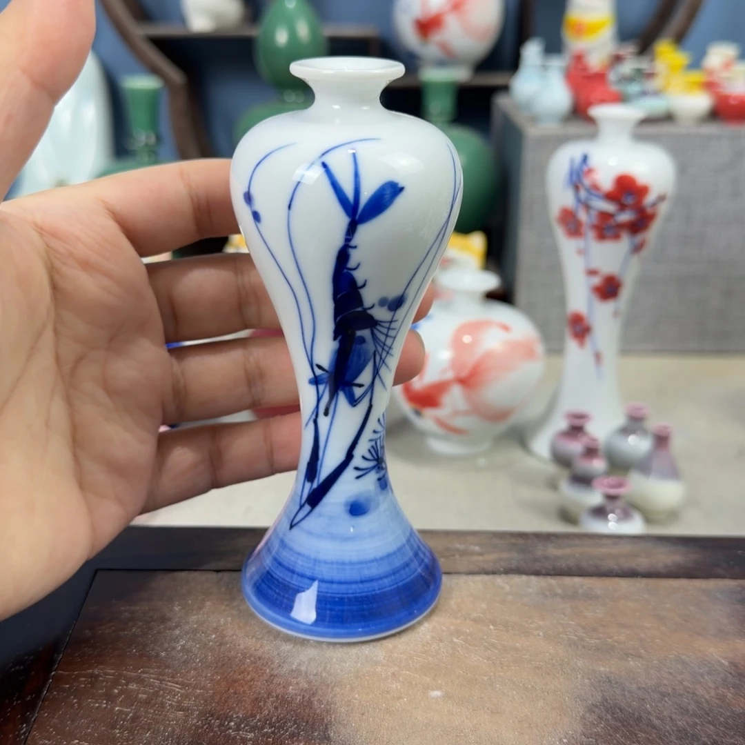 陶瓷手工小花器摆件