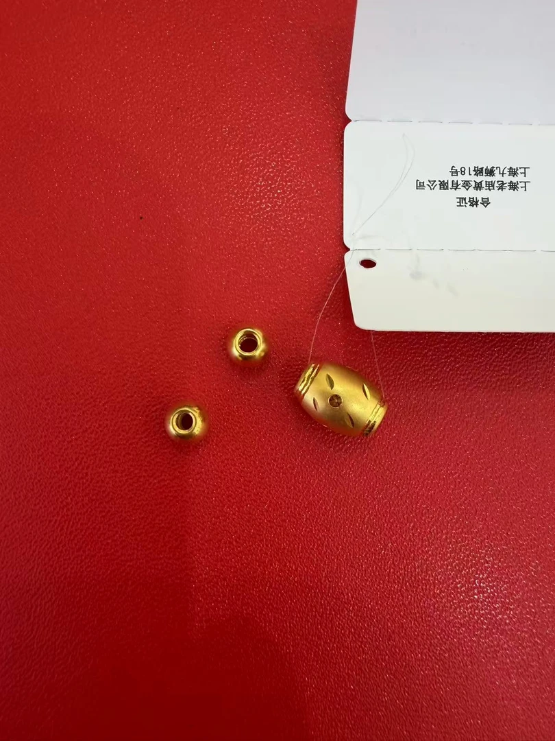 老庙足金转运珠纯金挂坠