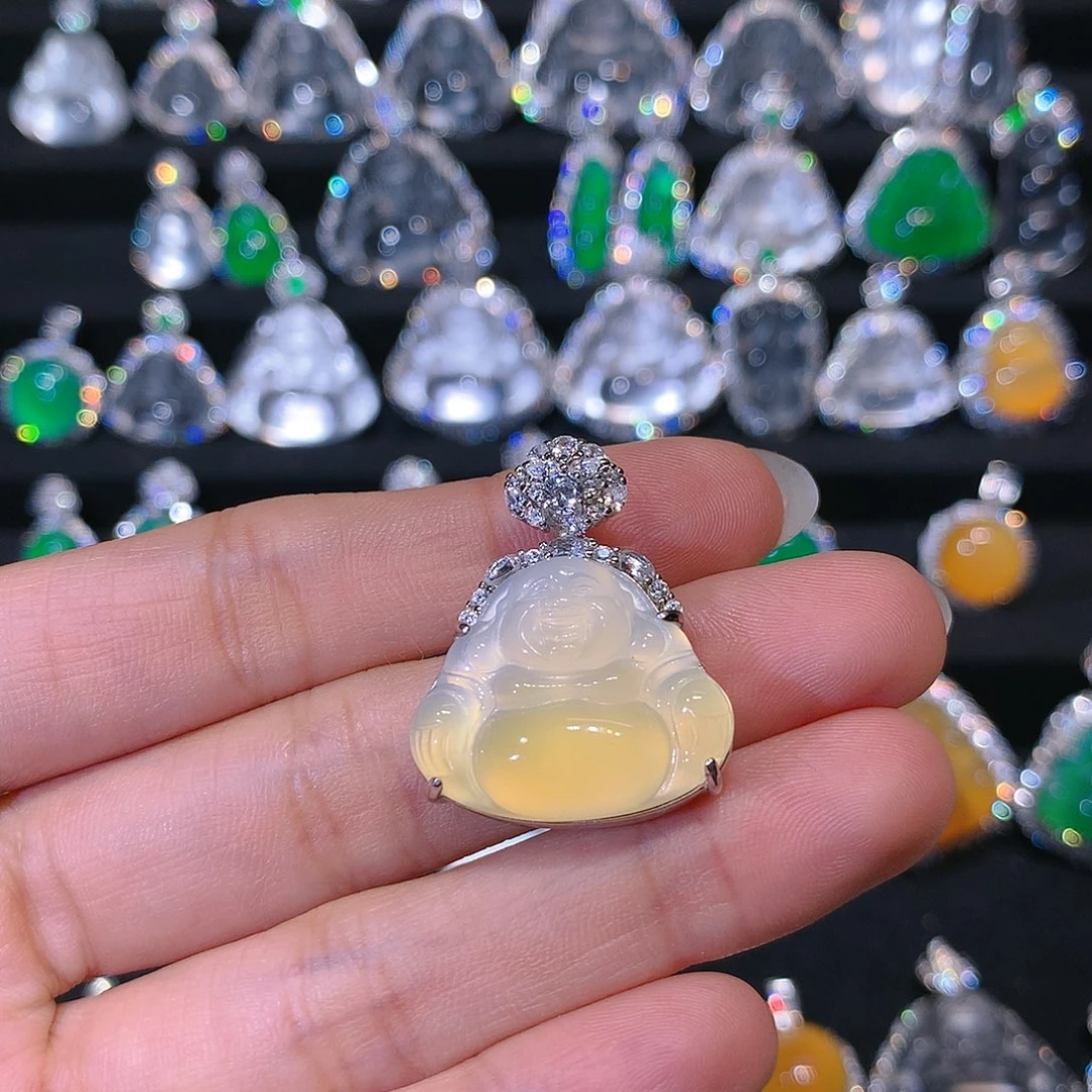 玛瑙/玉髓颈饰银S925镶嵌1**+