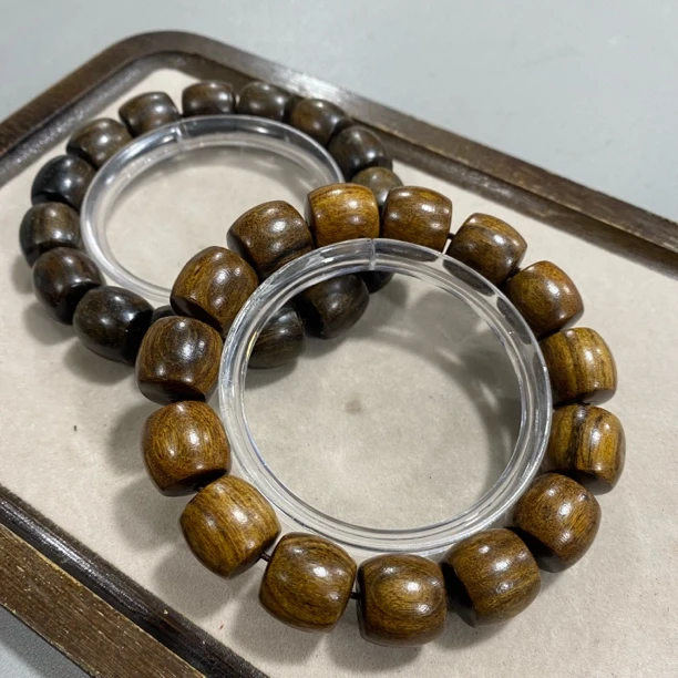 B958花梨木卡1.4直桶珠单圈手串（底色多样，发其一）