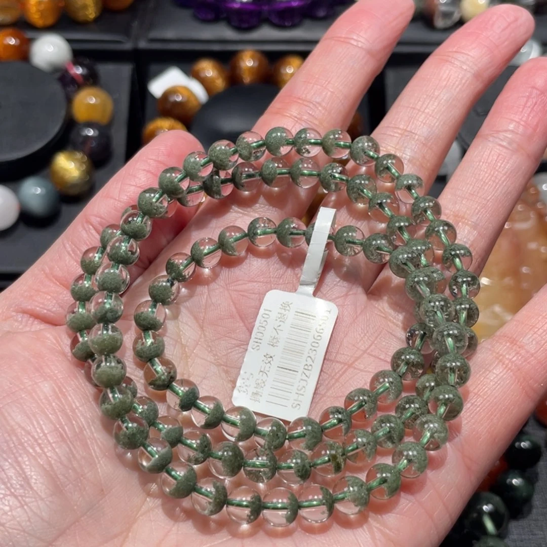 水晶手链未镶嵌绿幽灵6mm