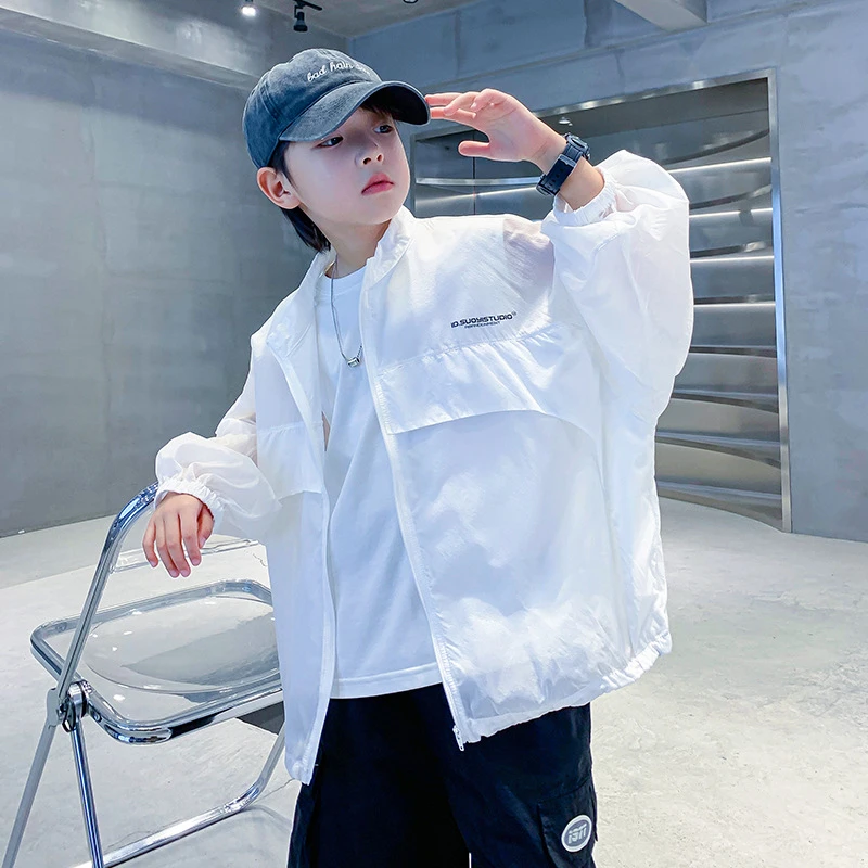 童泰【断码】童装新款男童夏季防晒衣2025新款儿童冰丝空调衫透气