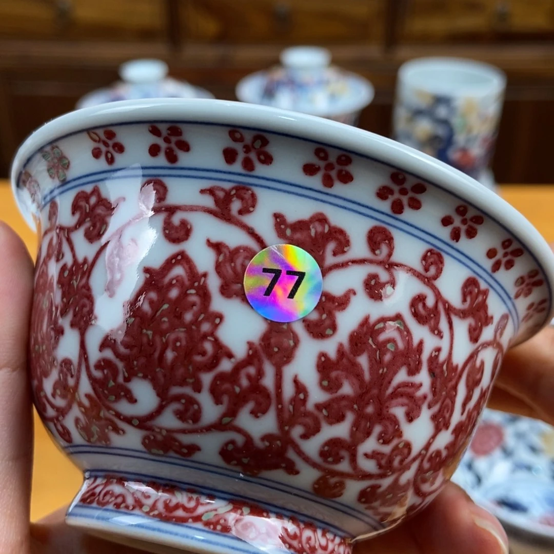 手绘现代茶具非古董