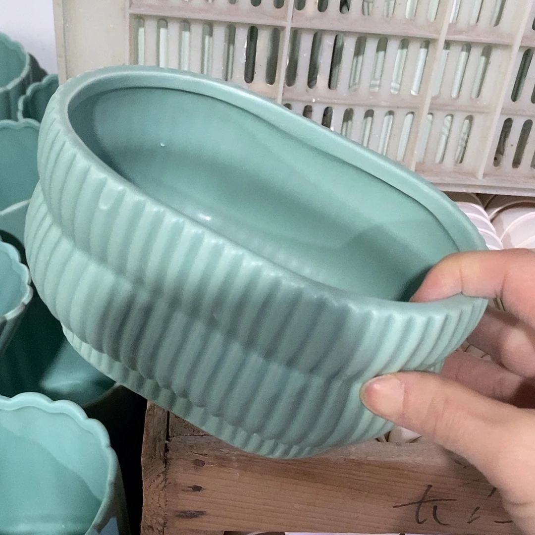 杯子陶陶盆有孔 瑕疵介意勿拍