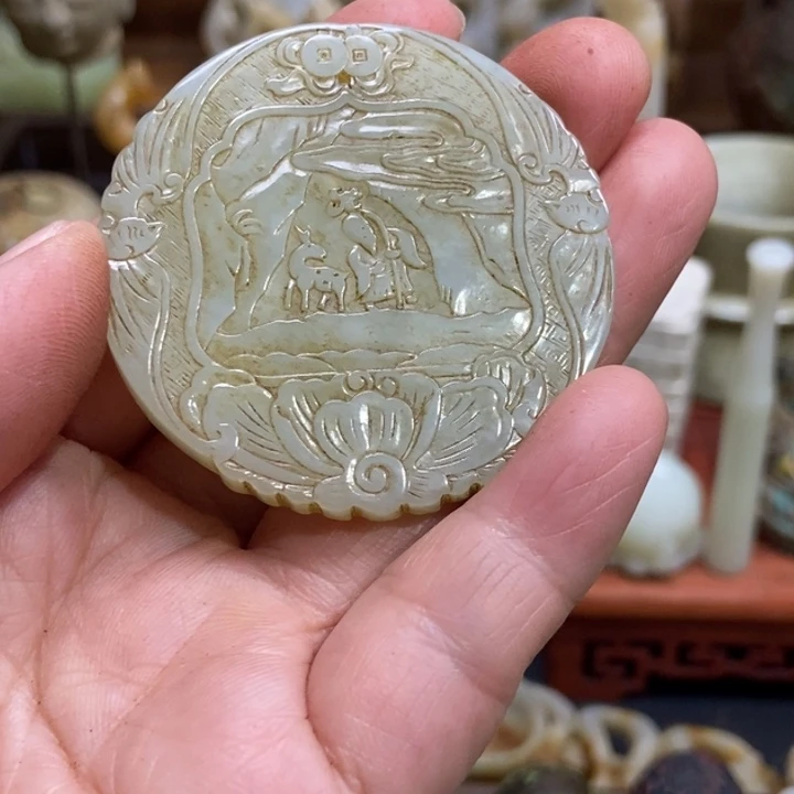 未镶嵌和田玉（糖玉）挂件